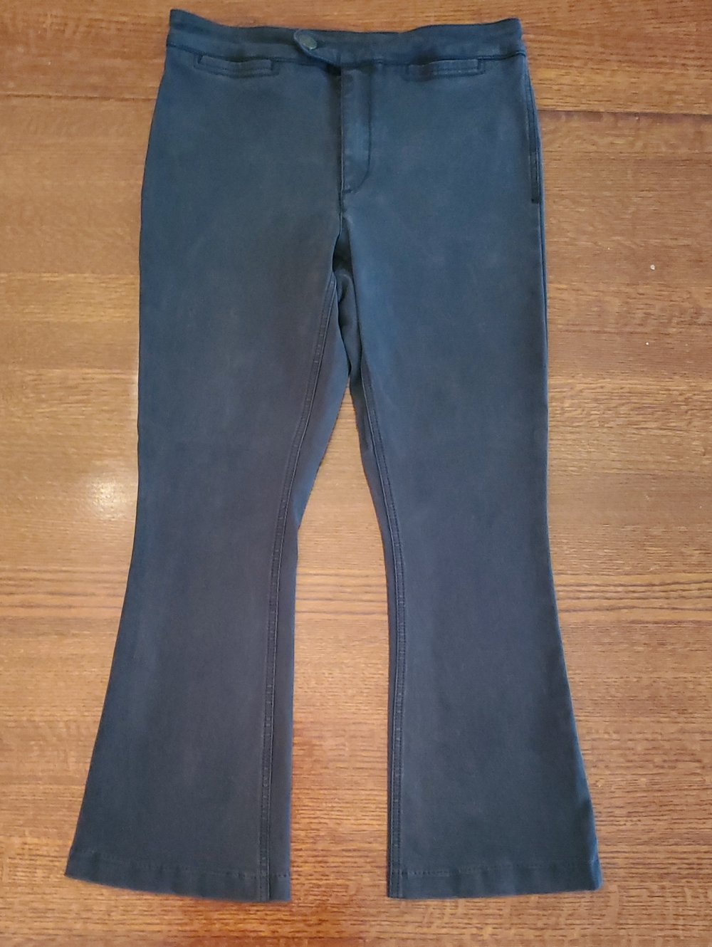 Free People Dark Gray Kick Flares